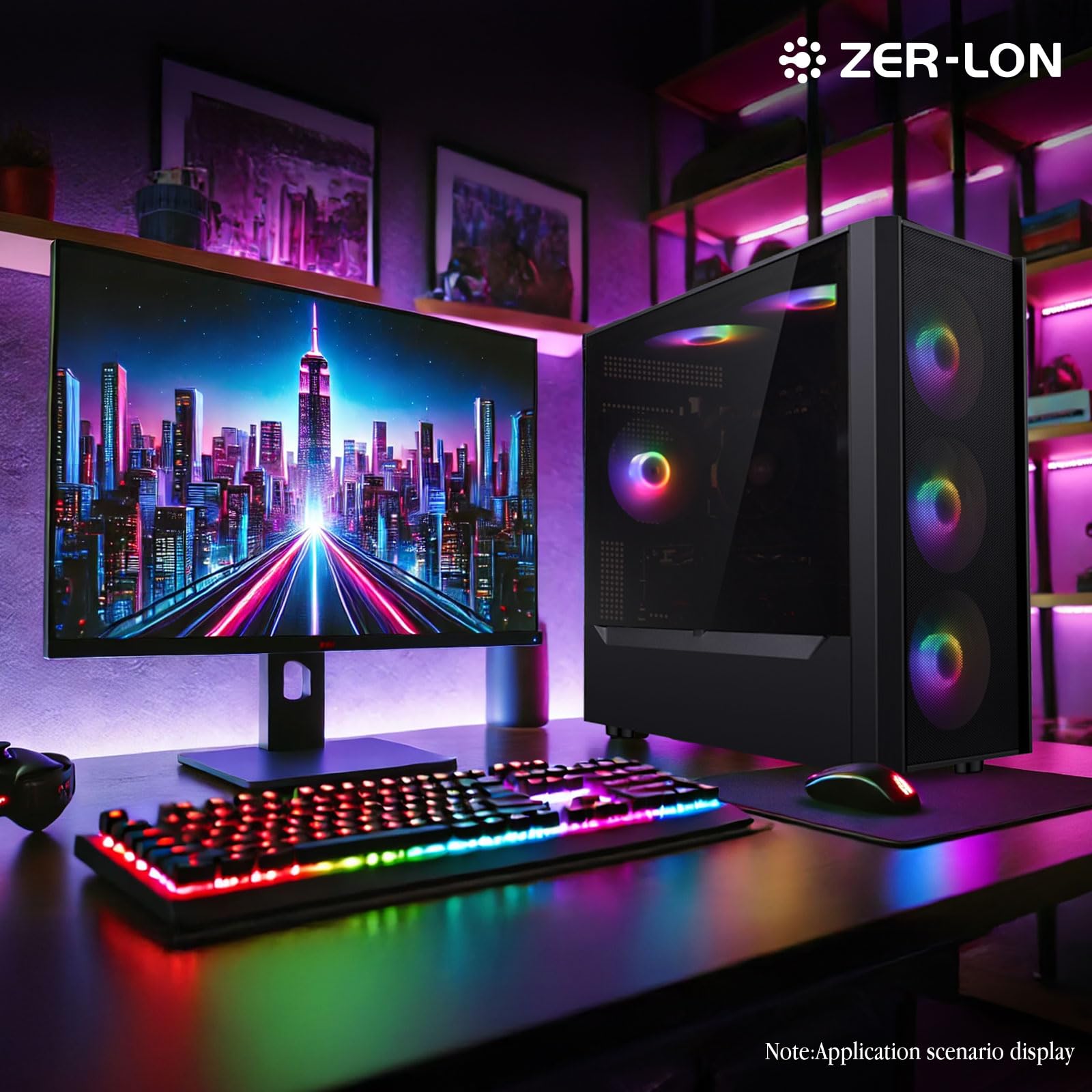 Amazon.co.jp: ZER-LON ゲーミングPC デスクトップコンピューター